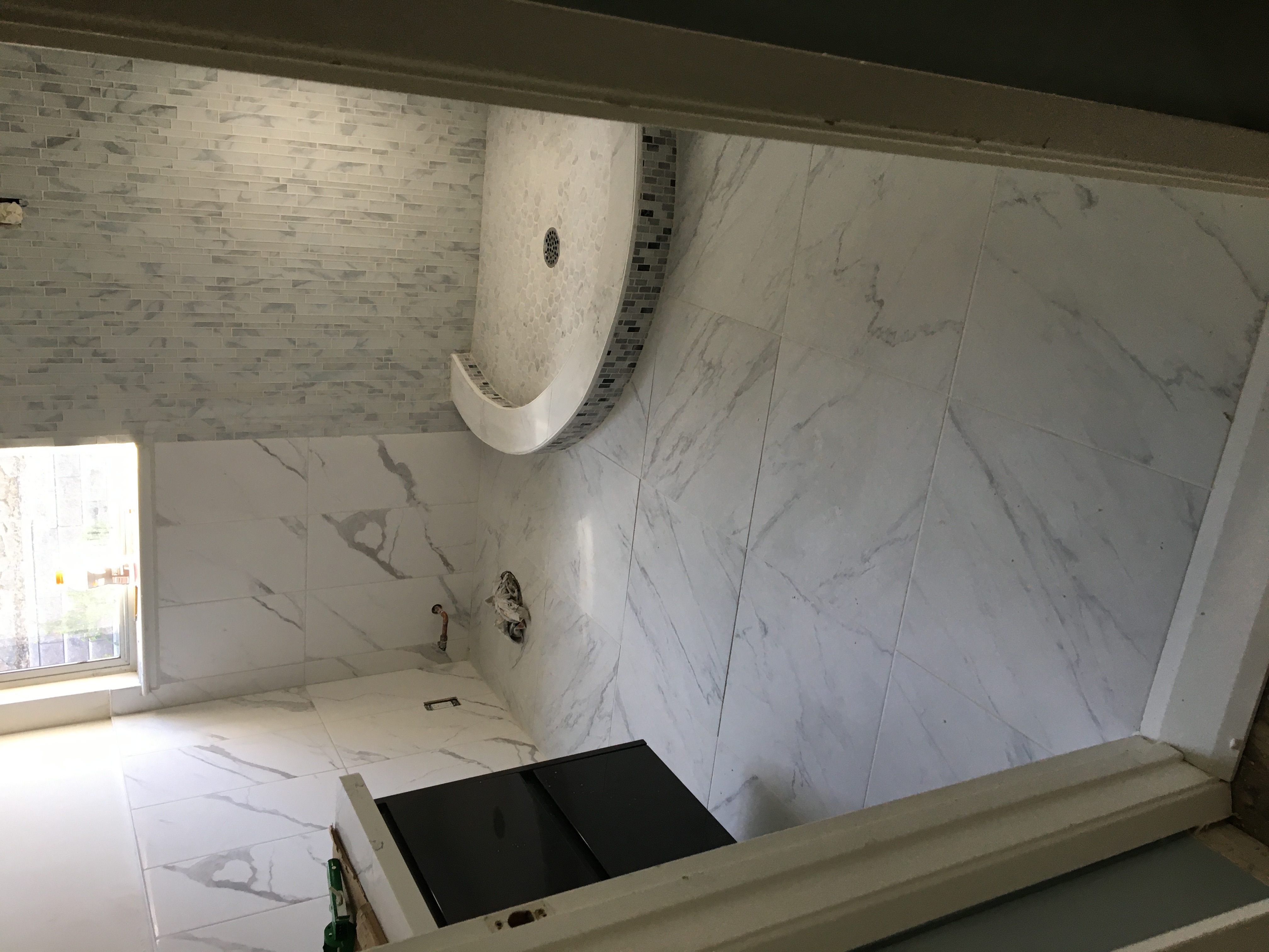 Custom Curbless Tile Shower